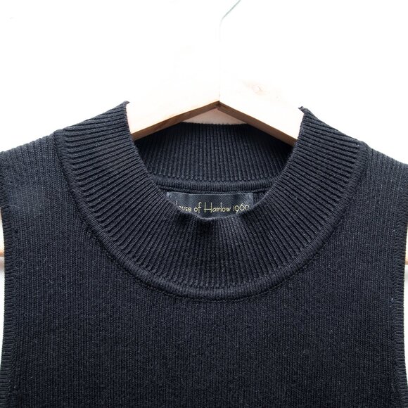 House of Harlow 1960 Sleeveless Ribbed Mock Neck Midi Dress - Picture 7 of 7